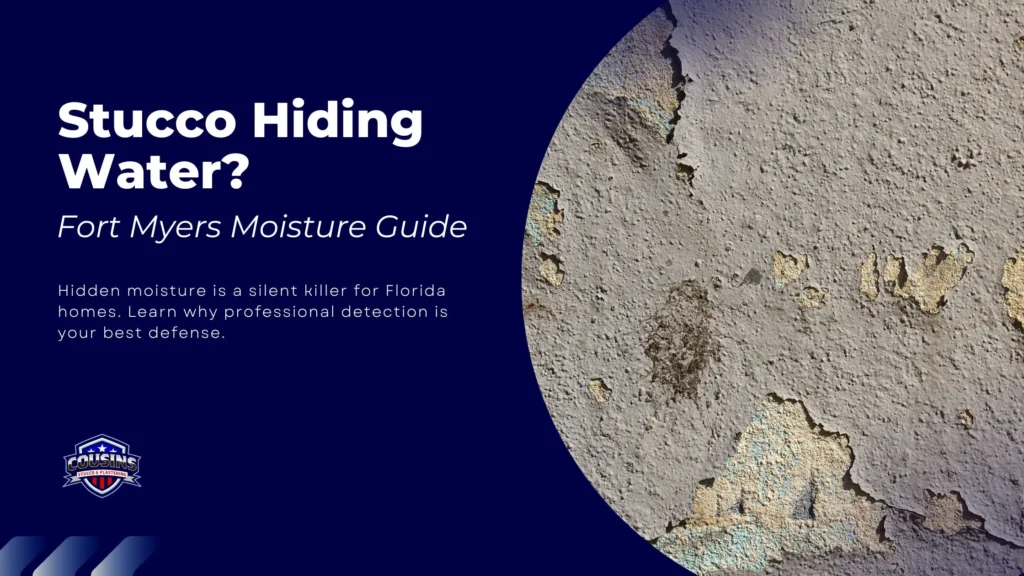 stucco moisture testing Fort Myers, moisture probe test, stucco rot repair Florida, professional stucco inspection, Southwest Florida stucco experts.