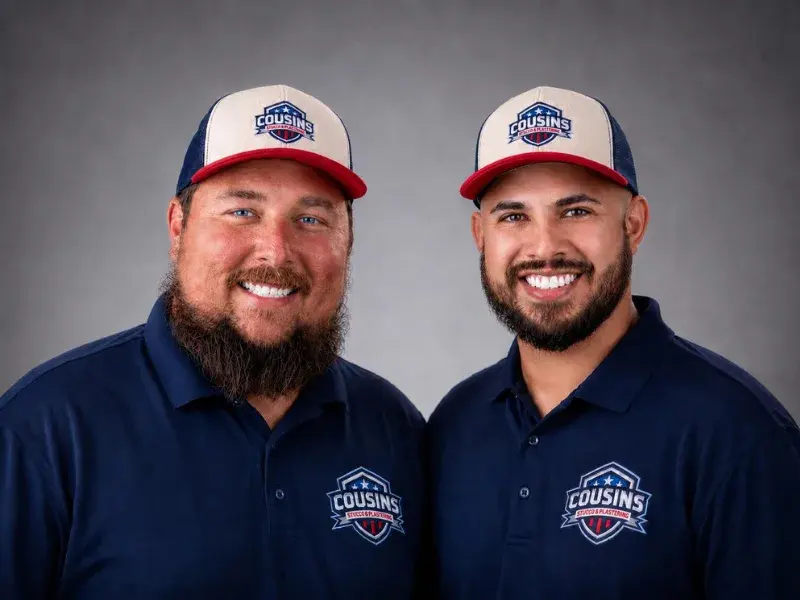 Stefan Williams and Christian Hernandez of Cousins Stucco