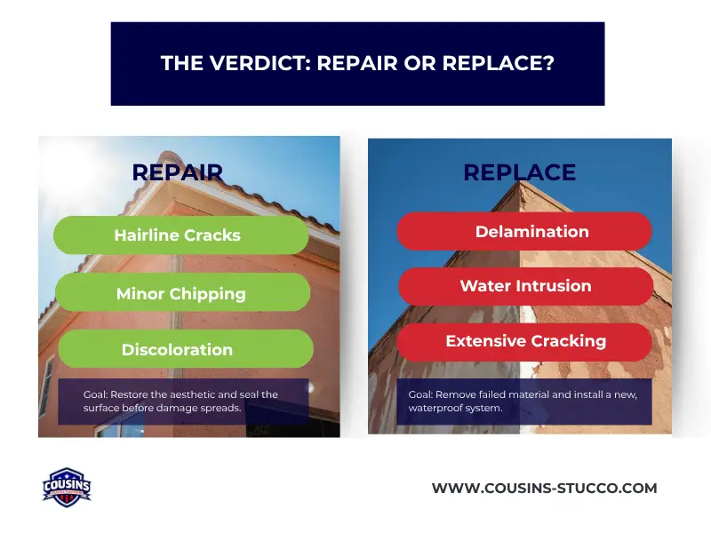 Should you repair or replace your Stucco in Florida by Cousins Stucco