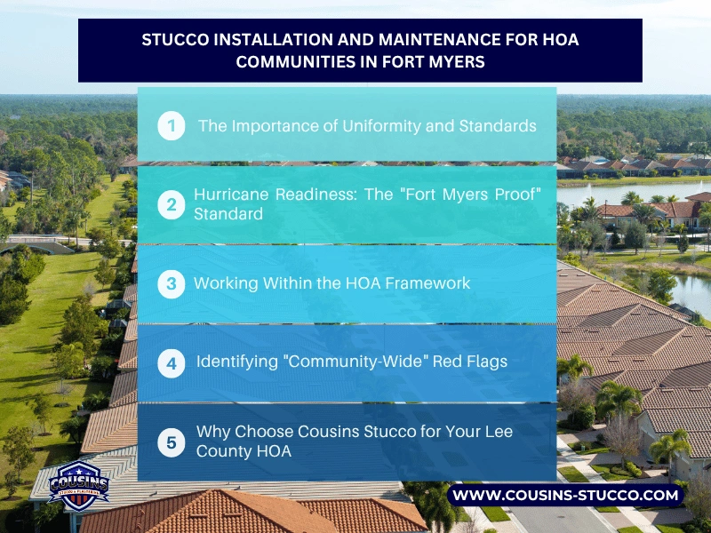 HOA Stucco Installation and Maintenance, Fort Myers