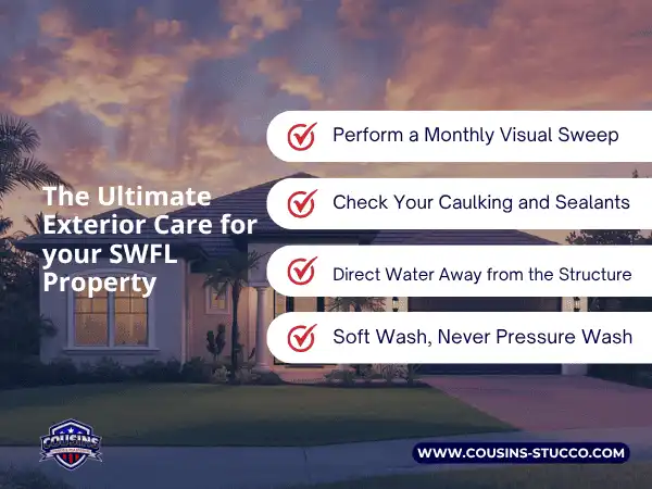 Stucco maintenance checklist for swfl homes