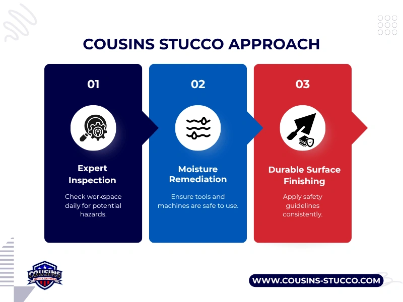 cousins stucco approach in repairing your Stucco Damage