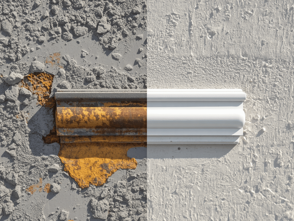 The Rust Disaster vs. The Vinyl Standard Stucco in Florida