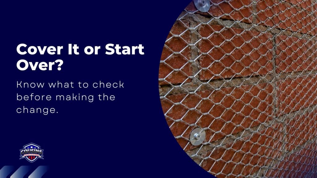 can you stucco over brick
