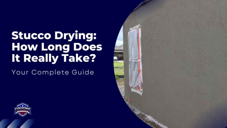 how long does stucco take to dry